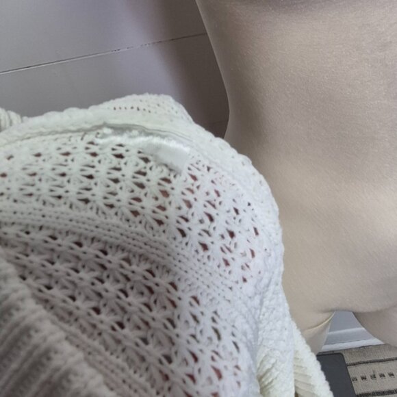 En Saison White Knit Midaxi Skirt Size M - Picture 11 of 11